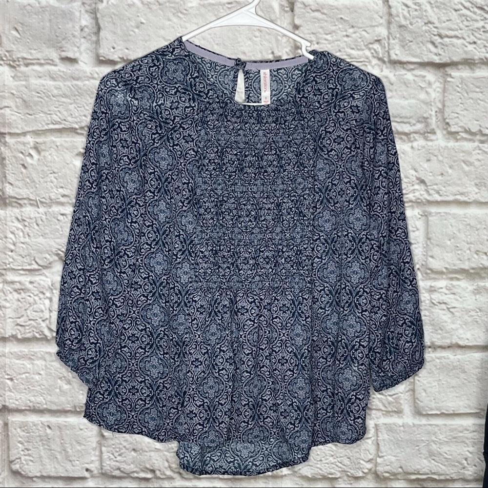 NWOT Xhilaration Blue Top Women's Juniors Size Small